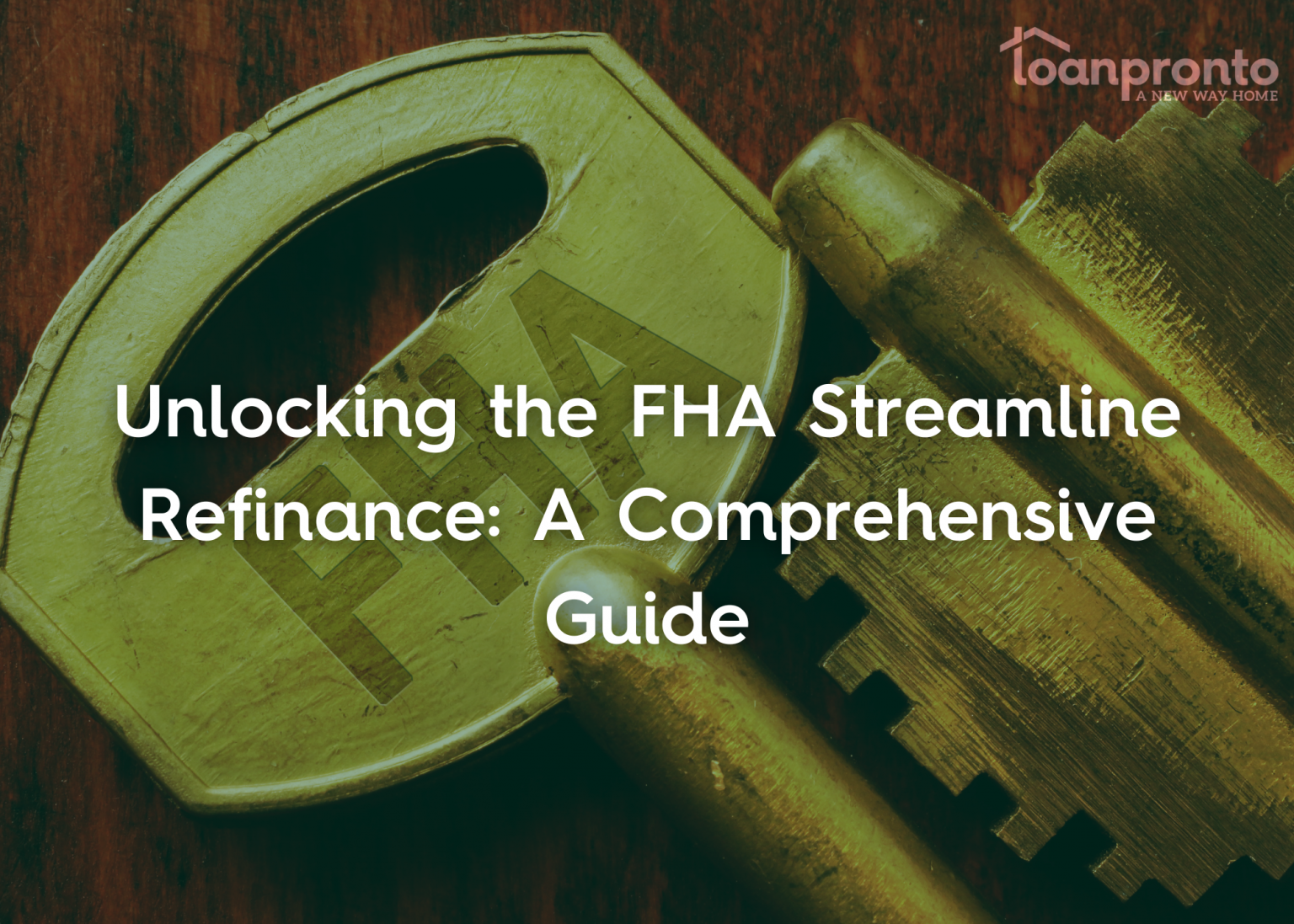 FHA streamline refinance for mortgage. no appraisal required.